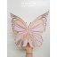 Motýl - dětská plynule stmívatelná LED lampička - Barva: pudrová růžová