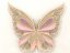 Motýl - dětská plynule stmívatelná LED lampička - Barva: pastelová meruňková
